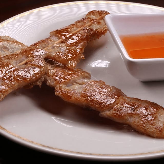 Ginger Garlic Pork Sticks.