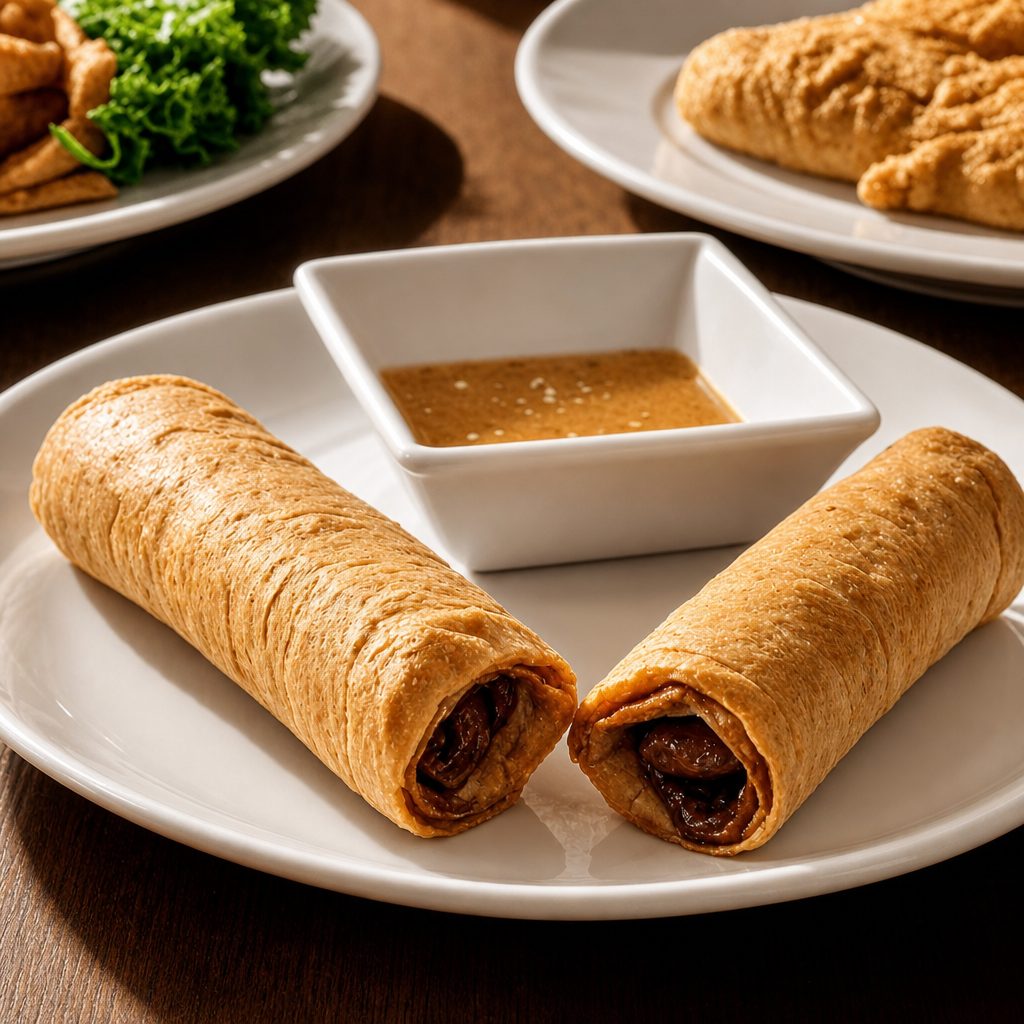 Vegan Vegetable Spring Rolls.