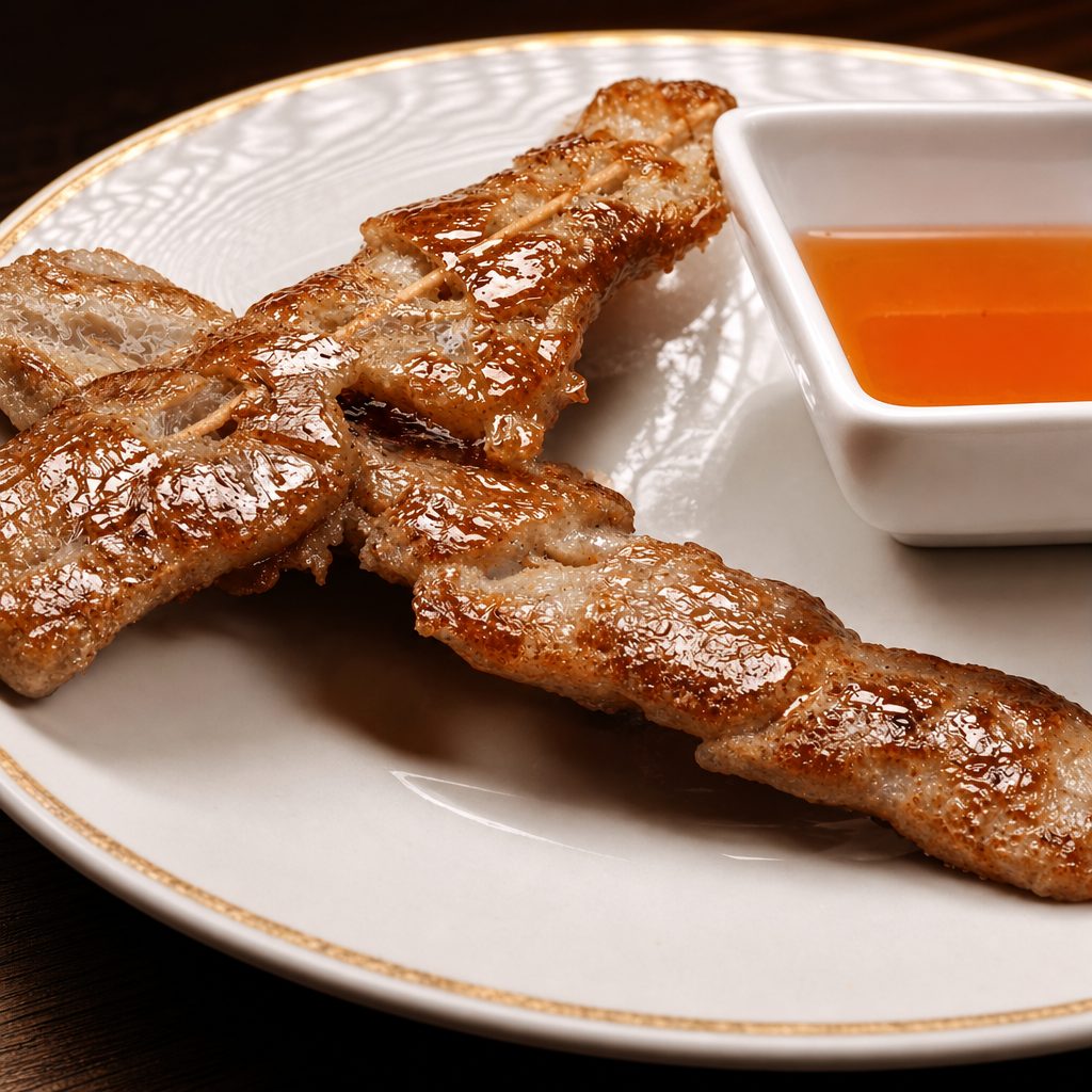 Ginger-Garlic Pork Sticks.